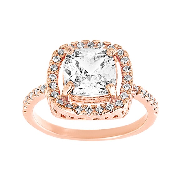 💎HPx2💎Super Gorgeos Halo Square Ring - Picture 2 of 9